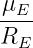 μE--
RE