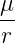 μ
--
r