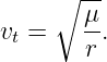      ∘ --
       μ-
vt =   r .
