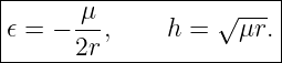 |------μ-----------√-----|
|𝜖 = − --,     h =   μr. |
-------2r----------------|
