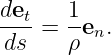 det-=  1en.
 ds    ρ
