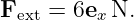 Fext = 6ex N.

