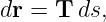 dr =  T ds,
