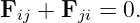 Fij + Fji = 0.
