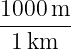 1000-m-
 1 km
