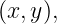 (x,y),
