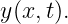 y(x, t).
