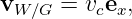 vW ∕G = vcex,
