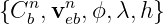 {Cnb ,vneb,ϕ,λ,h}
