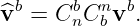^vb = CbnCnb vb.
