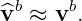 ^vb ≈ vb.
