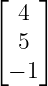 ⌊   ⌋
  4
⌈ 5 ⌉
 − 1