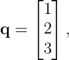     ⌊ 1⌋
    ⌈  ⌉
q =   2  ,
      3
