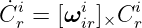 C˙ir = [ωiir]×Cir
