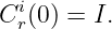  i
Cr(0) = I.
