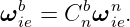 ωb  = Cb ωn .
  ie    n  ie
