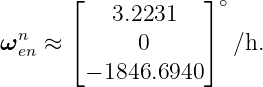        ⌊           ⌋ ∘
           3.2231
ωnen ≈  ⌈     0     ⌉  ∕h.
        − 1846.6940
