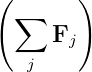 (      )
 ∑
     Fj
   j
