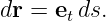 dr =  etds.
