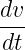 dv-
dt