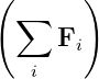 ( ∑     )
     Fi
   i