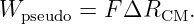 Wpseudo = F ΔRCM.
