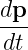 dp-
dt