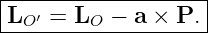 |------------------|
LO ′ = LO − a ×  P.|
--------------------
