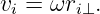 vi = ωri ⊥.
