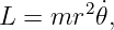 L = mr2 ˙𝜃,
