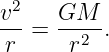 v2-   GM---
 r =   r2 .

