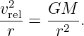 v2rel   GM---
 r  =   r2 .

