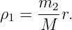 ρ1 = m2-r.
     M
