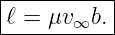 |----------|
|ℓ = μv∞b. |
-----------
