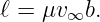 ℓ = μv∞b.
