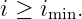 i ≥ imin.
