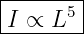 |-------|
|     5 |
I-∝--L--

