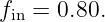 fin = 0.80.
