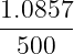 1.0857-
500