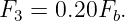 F3 = 0.20Fb.
