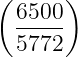 (     )
 6500-
 5772