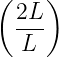 (   )
  2L-
  L