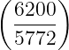 (6200 )
 -----
 5772