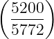 (     )
 5200-
 5772
