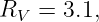 RV  = 3.1,
