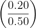 ( 0.20 )
  ----
  0.50