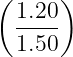 ( 1.20)
  ----
  1.50
