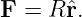 F = R ˆr.
