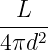 --L--
4 πd2
