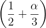 (       )
  1-   α-
  2 +  3
